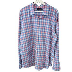 Vineyard Vines Performance Mens Slim Fit Murray Shirt Stretch Nylon Size 2XL